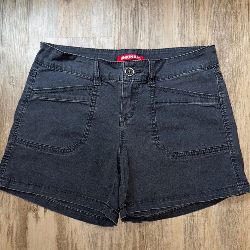 Unionbay Juniors Delaney Shorts Gray Sz 9 GUC